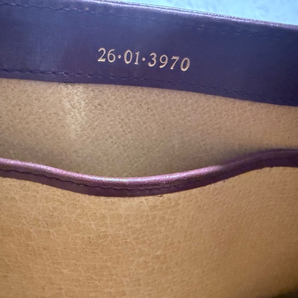 Vintage 1970s Gucci Burgundy Leather Shoulder Bag Gold Crest Italy - Picture 6 of 13